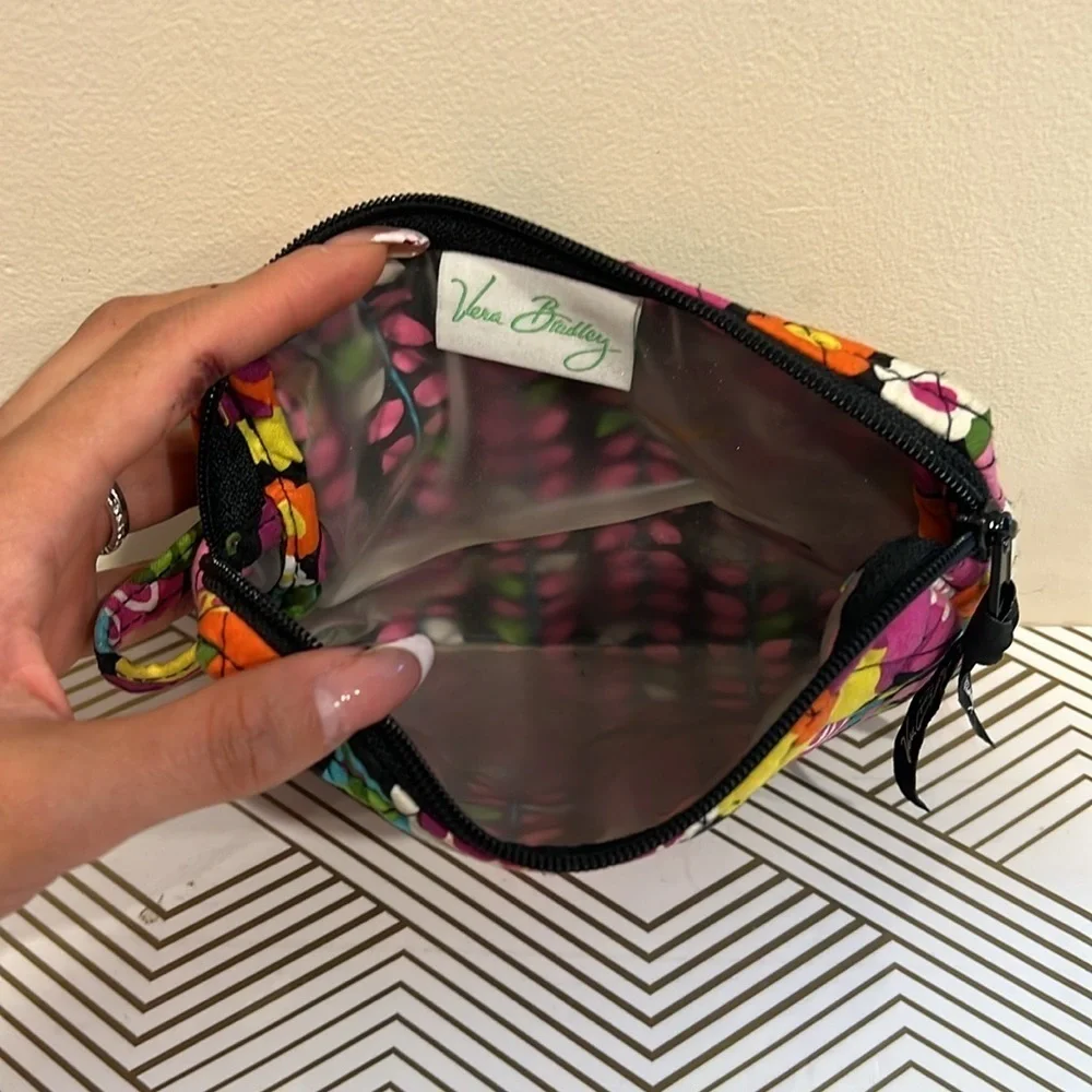 🔥Vera Bradley Tropical Floral Cosmetic Bag with Zipper Closure🔥